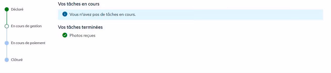 Declaration gestion sinistre