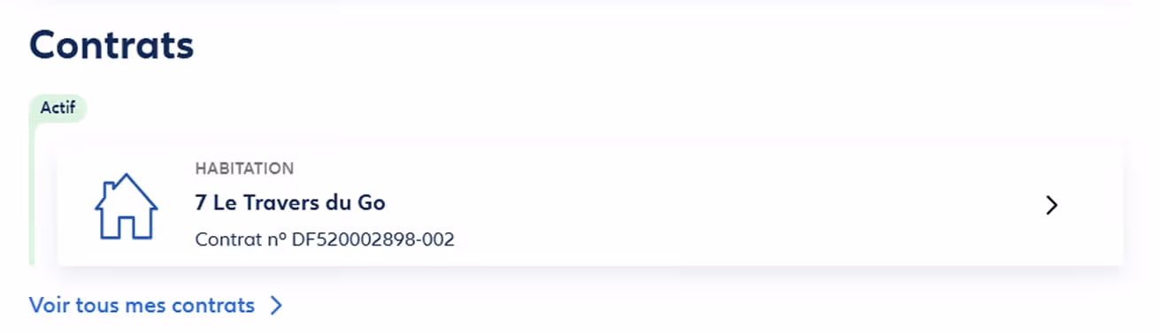 Aide modifier contrat