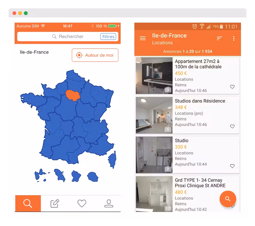Applications pour trouver logement