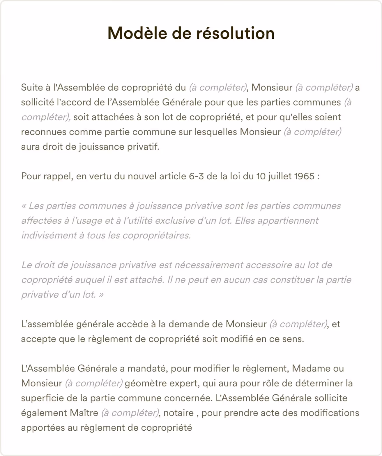 Modele de résolution