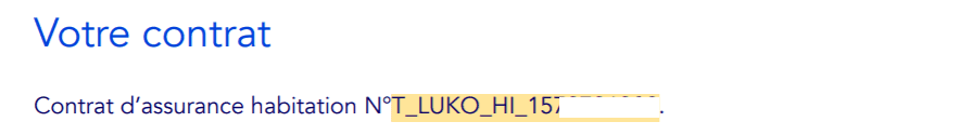 Trouver numero police assurance habitation
